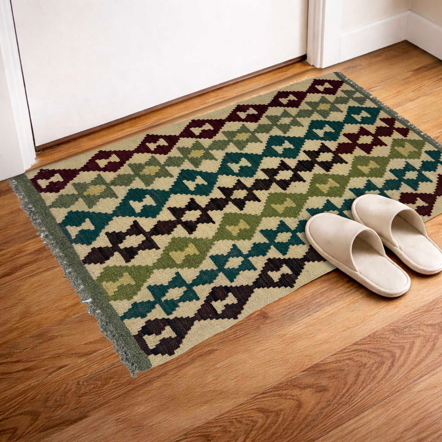 Handmade Multi Kilim Geometric 2x3 ft