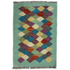 Handmade Multi Kilim Geometric 2x3 ft