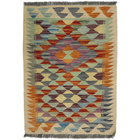 Handmade Multi Kilim Geometric 2x3 ft