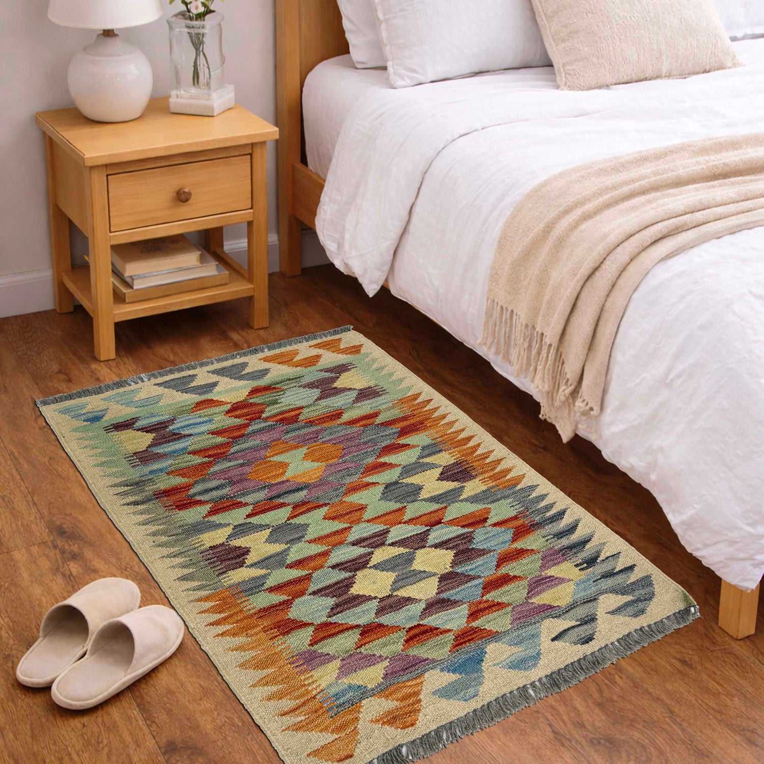 Handmade Multi Kilim Geometric 2x3 ft