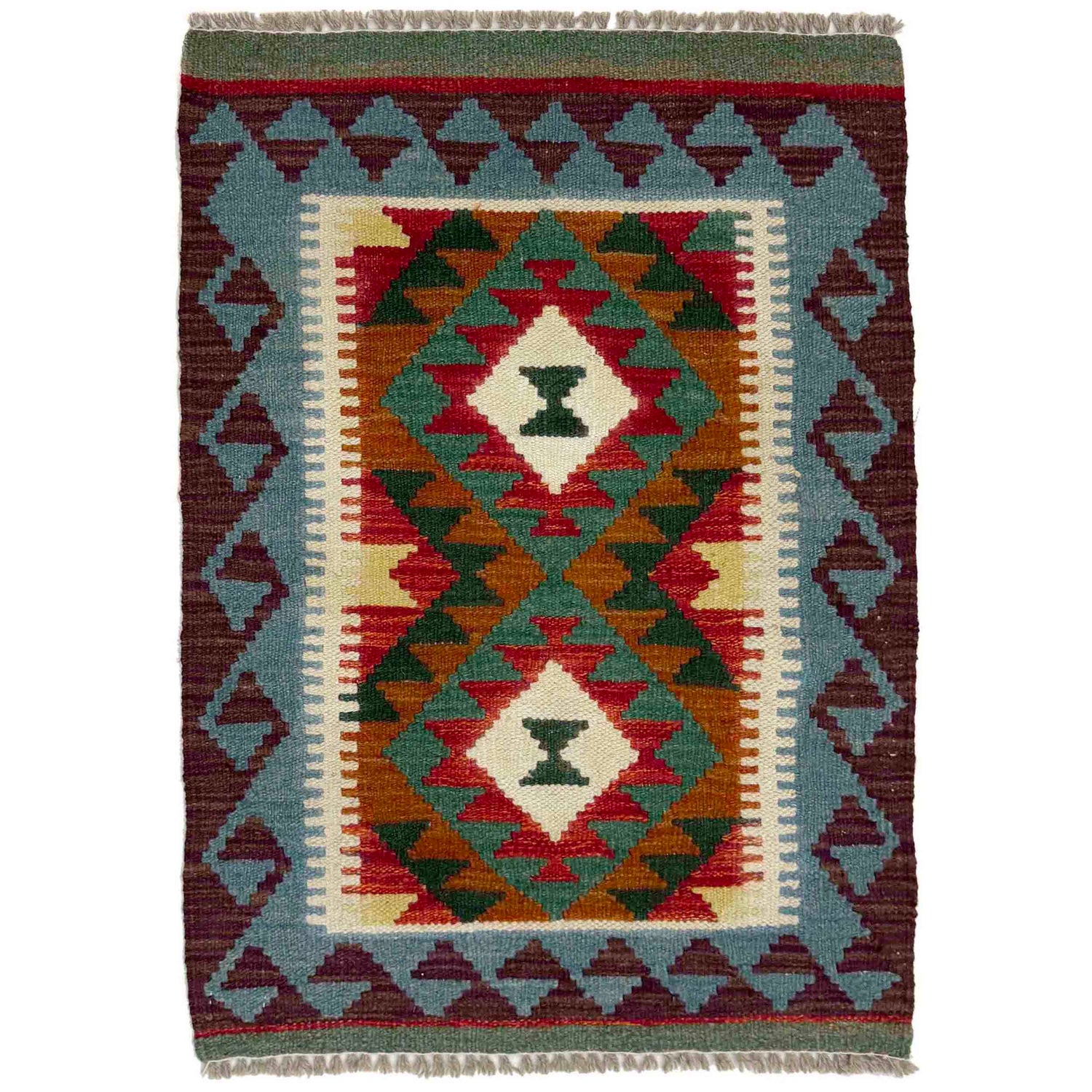 Handmade Multi Kilim Geometric 2x3 ft