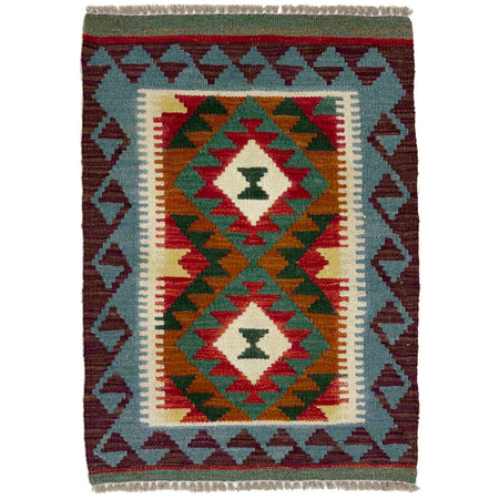 Handmade Multi Kilim Geometric 2x3 ft