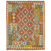 Handmade Multi Kilim Geometric 4x7 ft