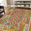 Handmade Multi Kilim Geometric 4x7 ft
