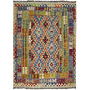 Hand-Knotted Multi Geometric Vegetable Kilim Area Rug – 150 x 195 cm | SKU: G38885