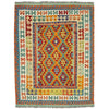 Handmade Multi Kilim Geometric 4x7 ft