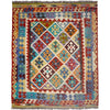 Handmade Multi Kilim Geometric 4x7 ft