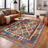 Handmade Multi Kilim Geometric 4x7 ft