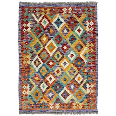 Handmade Multi Kilim Geometric 3x5 ft