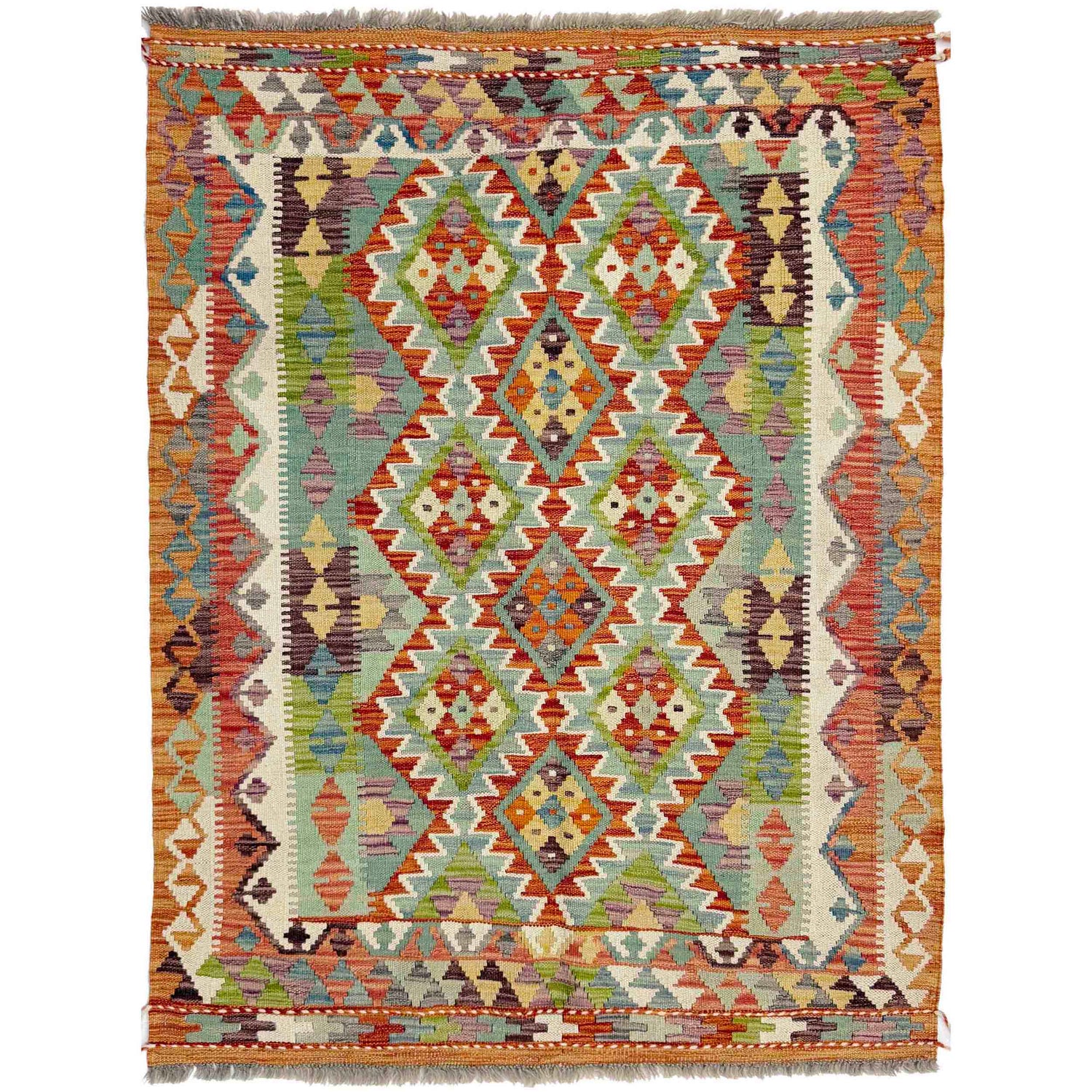 Handmade Multi Kilim Geometric 3x5 ft