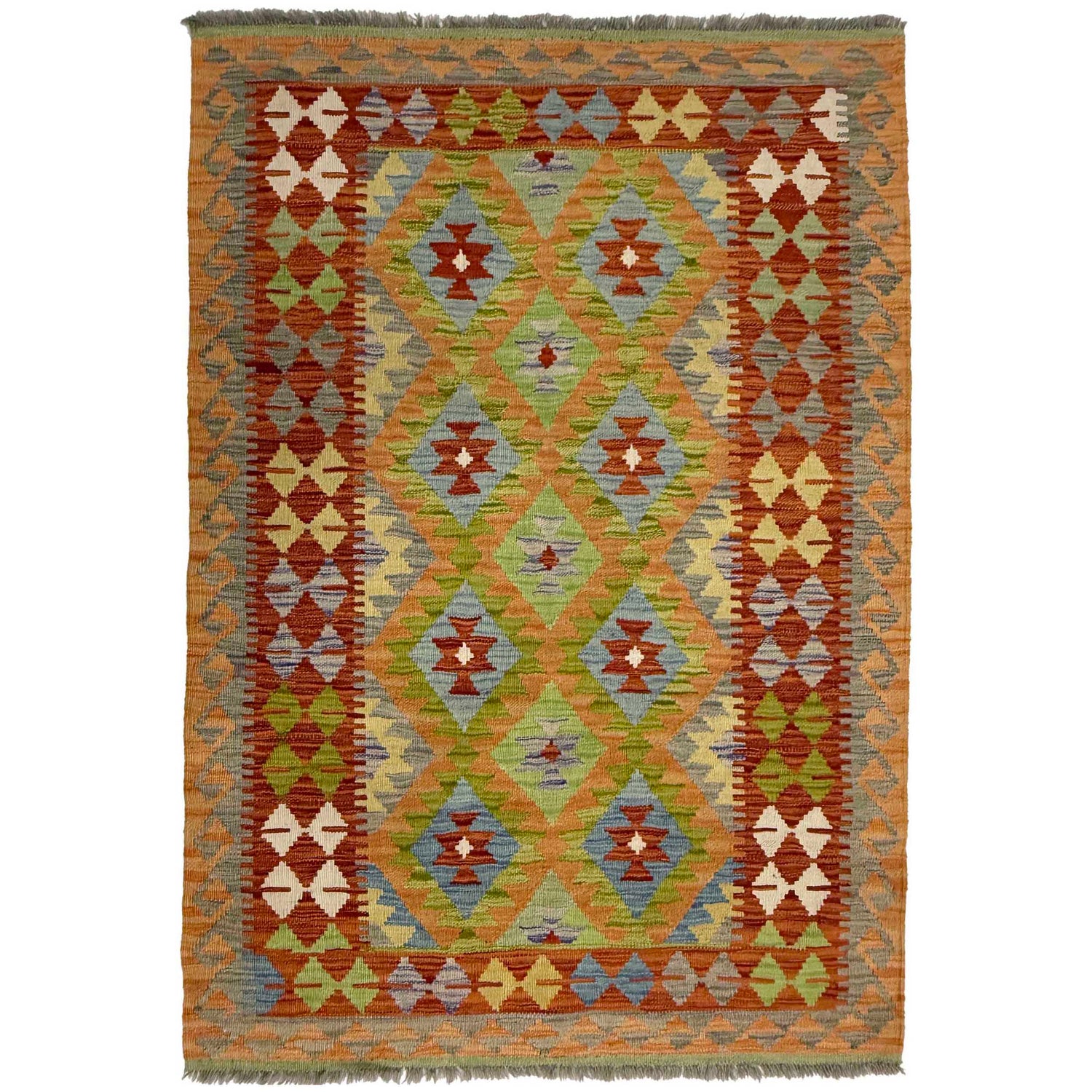 Handmade Multi Kilim Geometric 3x5 ft