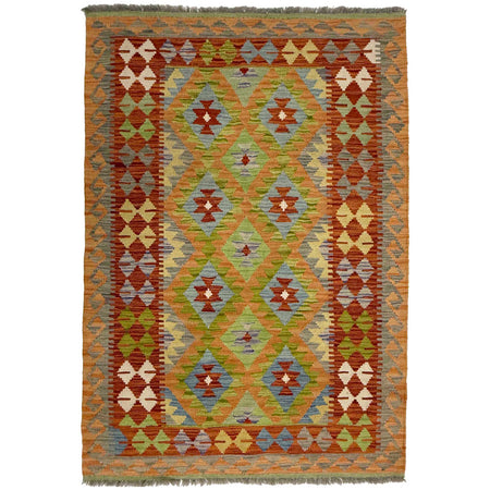 Handmade Multi Kilim Geometric 3x5 ft