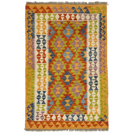 Handmade Multi Kilim Geometric 3x5 ft