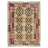 Hand-Knotted Multi Geometric Vegetable Kilim Area Rug – 153 x 196 cm | SKU: G38935