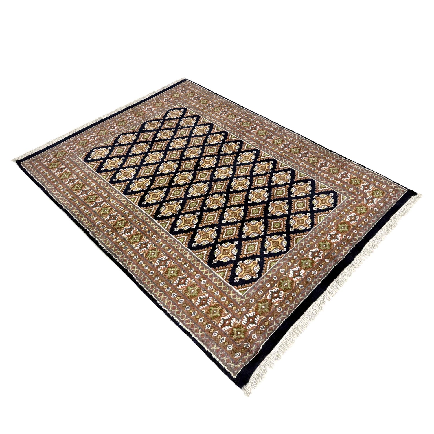 Jaldar Area Rug Handmade Multi Floral 4x6 ft