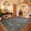 Bokhara Rug Handmade Gray Medallion 7x10 ft