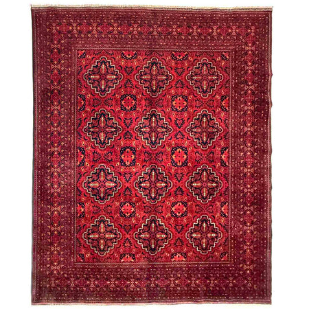 Khal Mohammadi Rug Handmade Red 6x9 ft