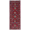 Sultani Runner Rug Handmade Red Floral 6' Runner