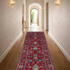 Sultani Runner Handmade Red Floral 6' Runner