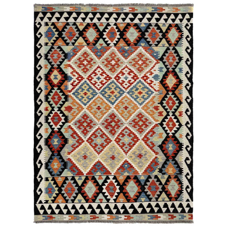 Handmade Turkish Design Wool Kilim – 139 x 210 cm | SKU: G39788