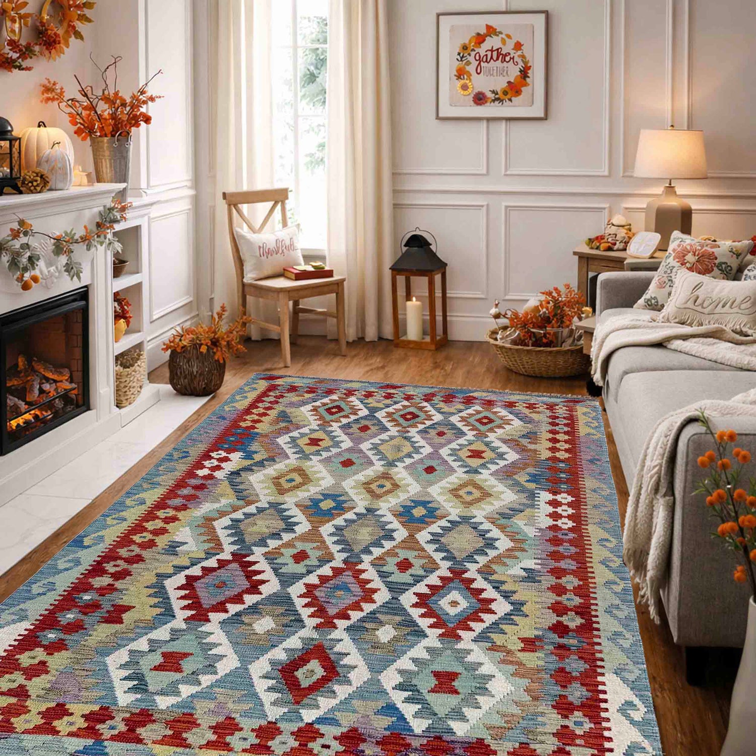 Medium Size Chobi Kilim – 150 x 203 cm | SKU: G39789