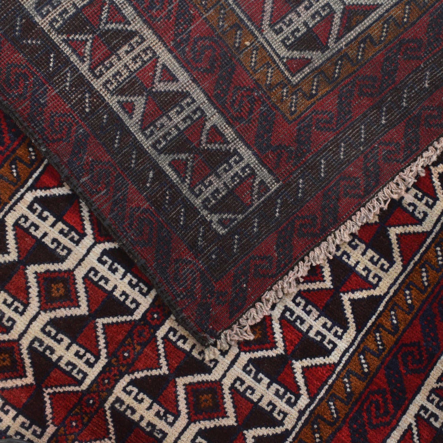 Baluchi Rug Handmade Multi Prayer Design 2x4 ft