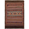 Laghari Kilim Area Rug Handmade Multi Geometric 5x8 ft