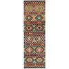 Handmade Multi Kilim Geometric 10' Runner