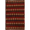 Baluchi Rug Handmade Brown Geometric 2x4 ft