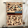 War Area Rug Handmade Beige Riffle + Helicopter 3x5 ft