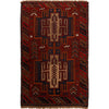 Baluchi Rug Handmade Multi Geometric 2x4 ft