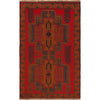 Baluchi Rug Handmade Red Geometric 3x5 ft
