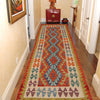Handmade Multi Kilim Geometric 10' Runner