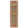 Handmade Multi Kilim Geometric 10' Runner