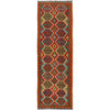 Handmade Multi Kilim Geometric 10' Runner