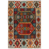 Handmade Multi Kilim Geometric 5x8 ft