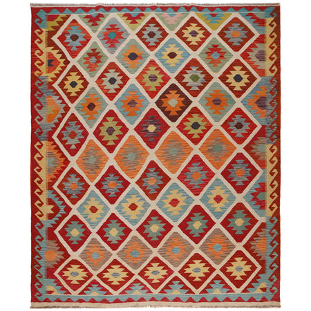 Handmade Multi Kilim Geometric 8x10 ft