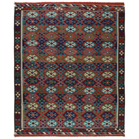 Handmade Multi Kilim Geometric 8x10 ft