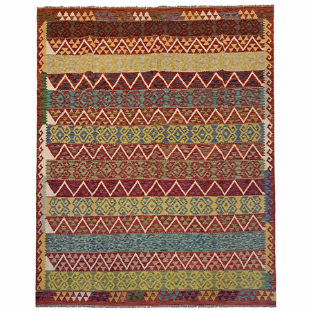 Handmade Multi Kilim Geometric 8x10 ft