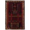 Baluchi Rug Handmade Multi Prayer Design 3x5 ft