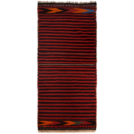 Maimana Kilim Area Rug Runner Handmade Multi Floral 6'