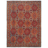 Oushak Area Rug Handmade Multi Floral 7x10 ft