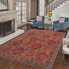 Oushak Area Rug Handmade Multi Floral 7x10 ft