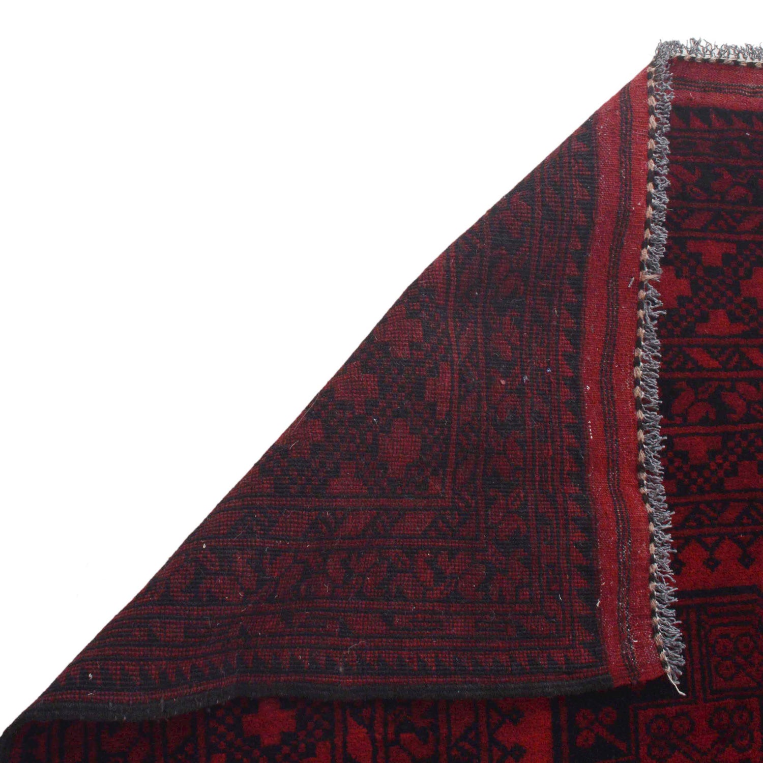 Filpa Area Rug Handmade Red Geometric 7x10 ft