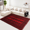 Filpa Area Rug Handmade Red Geometric 7x10 ft