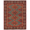 Shirazi Area Rug Handmade Blue Medallion 4x7 ft