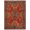 Shirazi Area Rug Handmade Red Medallion 4x7 ft