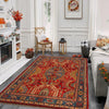 Shirazi Area Rug Handmade Red Medallion 4x7 ft