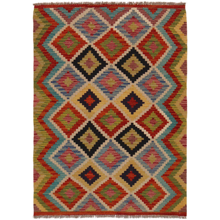 Handmade Multi Kilim Geometric 3x5 ft