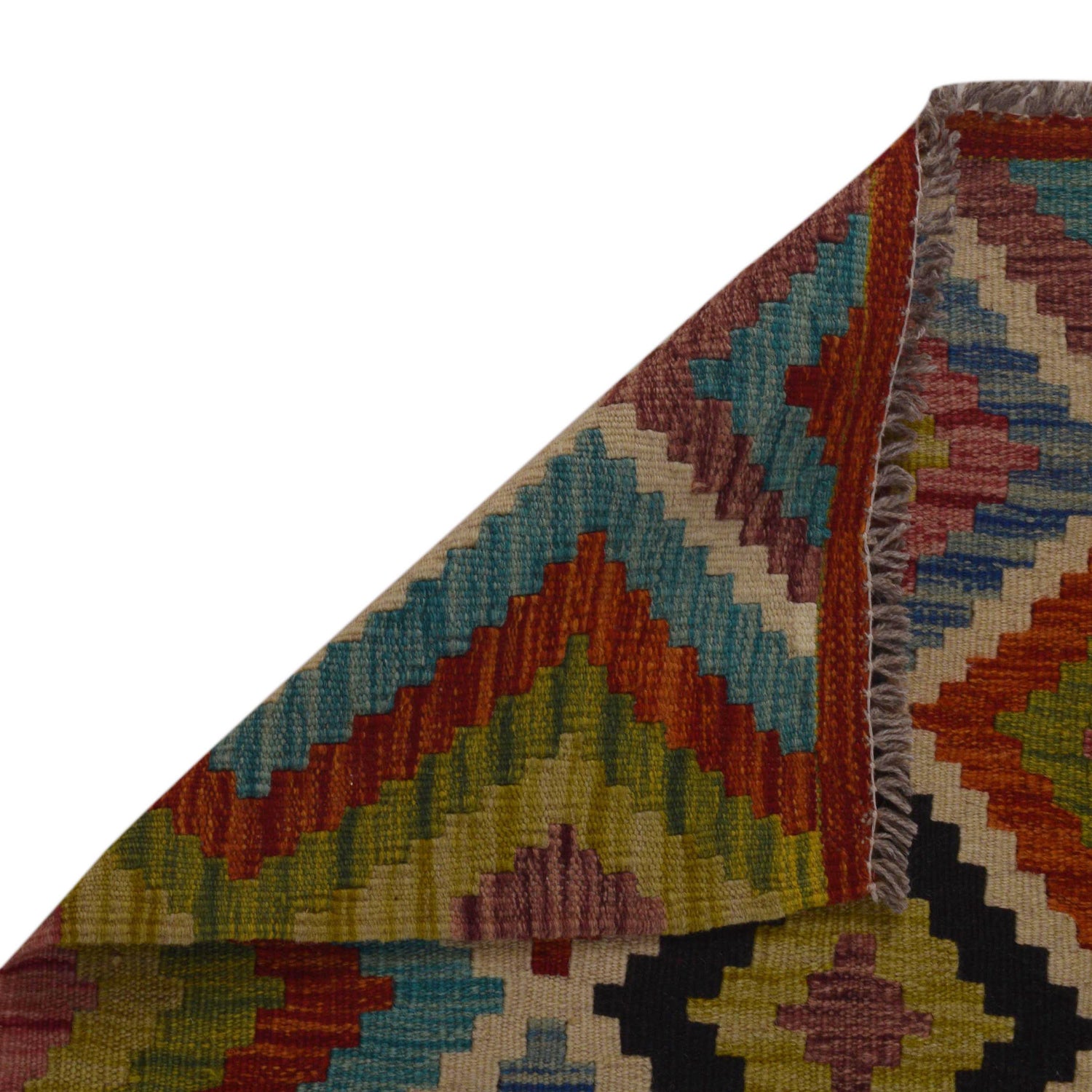Handmade Multi Kilim Geometric 3x5 ft